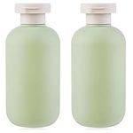 WLLHYF Squeeze Bottles 2 Pack 200 ML Refillable Plastic Travel Containers Empty Bottles With Disc Top Flip Cap Travel Accessories for Shampoo Creams Lotion Conditioner