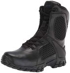 Bates Men's 8 Inch Strike Side Zip Waterproof Tactical Boot, Black, 7 X-wide