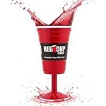 14 Oz Red Wine Glass | Party Red Wine Glasses with Stem | Reusable Drinking Supplies for Birthday Party, Camping, Travel Outdoors | Durable & Unbreakable | BPA Free | Easy to Carry