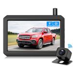 AUTO-VOX Wireless Backup Camera 5 Inch HD Monitor, Easy Install Stable Digital Signal Rear View Camera System, Dual Channel Color Night Vision Back Up Camera for Car SUV Pickup Truck Van - W7Pro