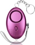 Emergency Personal Safety Alarm | 140DB Security Alarms Keychain with LED Light | Portable Defence Alarm | Self-Protection Loud Alarm | Panic Alarm for Men, Women, Children and Elders. (Purple)