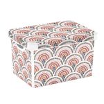 Curver Stockholm Deco Storage Box, 22 Litres - Boho, White