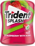 Trident - Splash - Strawberry Kiwi Chewing Gum - 6 Bottles (240 Pieces) - Sugar-Free Gum