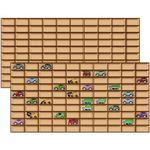 Menkxi Wooden Display Toy Storage Organizer Case Wood Display Box Wall Mounted Wall Shelve Toy Car Display Case Car Display Shelf for Cars, Collectibles, Toy Figurines, Tiny Dolls, Shot Glasses (2)