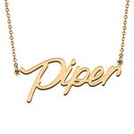 HUAN XUN Custom Made Love Jewelry Gifts Piper Name Necklace for My Wife My Girlfriend