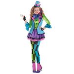 amscan 845581-55 - Kids Girls Sassy Mad Hatter World Book Day Fancy Dress Costume Age: 10-12 Years