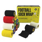 12 Rolls SPORTTAPE Cohesive Bandage | Self Adhesive Vet Wrap - 7.5CM x 4.5M - Mixed Colours | Pet Tape for Dogs, Horses, Equestrian | Football Sock Wrap & Compression Bandage