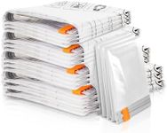 20 Pack Vacuum Storage Bags (4 Jumbo/4 Large/4 Medium/4 Small/4 Roll) | Space Saver | Rapid Vacuum | Double Zip Seal | Special Clip Stopper | Ideal for Clothes, Blankets Compression and Travelling