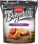 Boulangerie Grissol Baguettes, Roasted Garlic - Light and Crispy, Perfects as a Stand-Alone Snack or Topped 120g Unit Pack