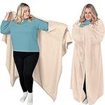 Wearable Blanket Cape with Sleeves 