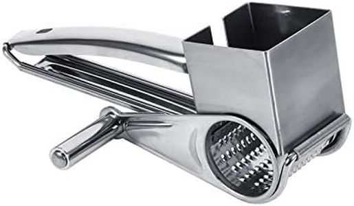 QANYEGN Multi Function Rotary Grater, Stainless Steel Rotary Cheese Grater, Hand Cranked Rotary Shredder for Kitchen Effortlessly Slicing and Shredding Cheese