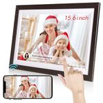 15.6 inch WiFi Digital Picture Frame 32GB Large Storage Digital Photo Frame, IPS HD 1080P Touch Screen Smart Photo Frame, Auto-Rotate, Wall Mountable, Easy Setup to Share Photos/Videos via Uhale APP