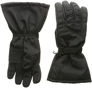 Joe Rocket Sub-Zero Men's Cold Weather Motorcycle Riding Gloves (Black/Black, Large)