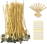 Candle Wicks 100 PCS 8 inch Hemp Candle Wicks 2.5mm Organic Beeswax Candle Wicks for Candle Making Edible Candle Wick for Butter Candle Hemp Candle Wick