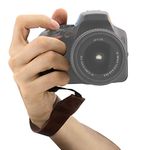 MegaGear MG1411 Dark Brown Leather Wrist Strap for All Cameras