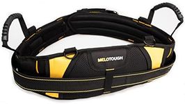 MELOTOUGH Padded Electrician Tool Belt Tradesman Pro Padded Tool Belt With Back Support Heavy Foam Padding Carrying Handle,4 Suspenders D ring hook (XXL)