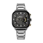 Titan Octane Aerobatics Anthracite Dial Chronograph Stainless Steel Strap Watch for Men-NS1856QM01