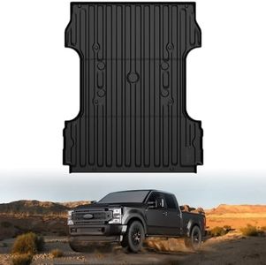 LASFIT Bed Mat 6.75ft for Ford F250 F350 F450 2017-2025 Super Duty 81.9" Truck Bed Liner, All Weather TPE Car Bed Mat for F-250 F-350 F-450, 1PC Black