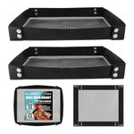 Grill Basket Grill Mat for Outdoor Grill 2 IN I Multifunctional Mesh BBQ Basket Vegetable Veggies Fish Meat Grilling Basket Cooking Champing Smoking Grill Pan Barbecue Grilling Accessories 2 Pack