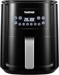 Tiastar Air Fryer, 5.5 L, ‎17000 W, Uses No Oil, Air Fry, Roast, Air Fryers for Home Use with 60 Minute Timer&Temperature, Nonstick Basket for Healthy Oil Free & Low Fat Cooking, Black (KZ-6012)