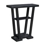 Convenience Concepts Newport V Console, Black