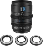 SIRUI VP-1 Vision Prime 1 T1.4 Full Frame Cine Lens, 35mm Manual Focus Cinema Lens with Pre-Installed E Mount, Interchangeable RF/Z/L Mounts (Black)