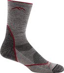 Darn Tough, Light Hiker (#1972), Merino Wool, Micro Crew, Lightweight, Men’s Cushioned Hiking Socks - Taupe Large