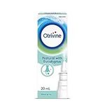 Otrivine Natural with Eucalyptus Nasal Spray Blocked nose relief, Cold and Flu Decongestant, Packaging may vary, 20ml