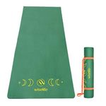 WiseLife Grande XL 6 MM TPE Yoga Mat for Men & Women | Extra Thick, Long & Wide Premium Exercise Mat with Yoga Strap | Anti-Slip & Anti-Tear Ideal for Yoga, Pilates, Home Workouts & Gym Use (Green)