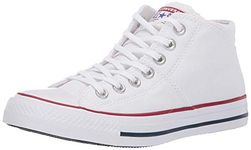 Converse Women's Chuck Taylor All Star Madison Mid Top Sneaker, White/White/White, 8