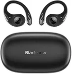 Blackview AirBuds 10 Open Ear Headphones,Wireless Earbuds Bluetooth 5.3 Air Conduction Sport Headsets with Earhooks,IPX7,Dual Microphone, for Running Workout Black