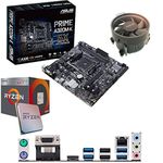 Components4All AMD Ryzen 5 5600G 3.9Ghz (Turbo 4.4Ghz) Six Core CPU, ASUS Prime A320M-K Motherboard Pre-Built Bundle NO RAM