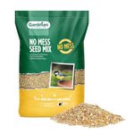 Wild Bird Food Mixed Seeds - 14.75kg Gardman No Mess Seed Mix for Bird Feed. Bird Seeds for Small Garden Birds with Topline Card for Bird Feeders Hanging Station, Bird Table or Ground Feeder