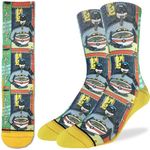 Good Luck Sock Men's Batman & Ramen Socks, Adult