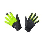 GORE WEAR C5 Gore-TEX INFINIUM Gloves, Black/Neon Yellow, Large