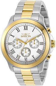 Invicta Men's 21659 Specialty Analog Display Swiss Quartz Two Tone Watch, Gold, Silver, Quartz Movement