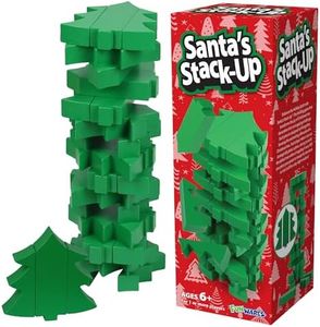 Funwares Wooden Blocks Stacking Game, Tumbling Tower and Balance Game, Family & Party Fun, Game for Kids and Adults, Ages 6+