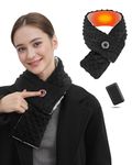 FERNIDA Heated Scarf, Neck Warmer for Men Women with 4000mAh Battery, Outdoor Windproof USB Electric Neck Scarf for Snow skiing Hiking Fishing Cycling