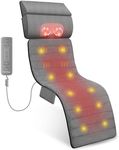 THERAZZAGGE Full Body Massage Mat with Heat, Removable Neck Massager, Back Massager Pad, Massage Chair Full Body, 10 Vibrating Motors, 5 Massage Modes and 3 Heating Settings, Christmas Gift