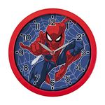 Spiderman Disney Marvel Red Wall Clock SPD3586, One Size