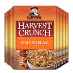 Quaker Harvest Crunch Original Granola Cereal, Multi-Pack, 475g (Pack of 16)