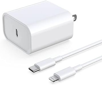 [Apple MFi Certified] iPhone Fast Charger, 20W USB C Power Delivery Wall Charger Plug with 6ft Type C to Lightning Cable Quick Charging Data Sync Cord for iPhone14 13 12 11 Pro Max Mini Xs Xr X 8 iPad