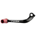 Tusk Folding Shift Lever Black/Red Tip - Fits: Honda CRF110F 2013-2019