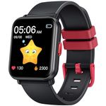 Kids Smartwatch Fitness for Boys Girls: Digital Smart Watch for Children Teen Fitness Tracker with Step Counter Podemeters Sleep Monitor Heart Rate Health Waterproof Wrist Watch Compitable Android iOS