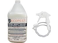 ECOPEST - Total Insect Killer with Spray | Bed Bug Spray | Fast Action, Residual (24/7), Non-Flammable, Water-Based Solution | Indoor and Outdoor Use