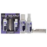 Billy Jealousy O.G. Beard Care Trio 2oz Beard Wash, 2oz O.G Beard Oil, Titanium Comb Men 3 Pc