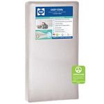 Sealy Baby Cozy Cool Hybrid 2-Stage Dual Firmness Waterproof Standard Toddler & Baby Crib Mattress - Soybean Cool Gel Memory Foam & Premium Coils, 51.7” x 27.3"