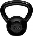 Amazon Basics Cast Iron Kettlebell with Enamel Finish, 15lbs / 6.8kgs, Black