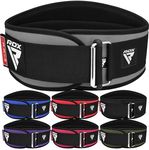 RDX Weight Lifting Belt,6.5” Curved Padded Back Lumbar Support, Functional Fitness Strength Training, Core Exercise Workout Bodybuilding Powerlifting Deadlifts Squats, Home Gym Equipment