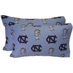 College Covers North Carolina Tar Heels King Pillowcase Pair - King - Solid (Includes 2 King Pillowcases)